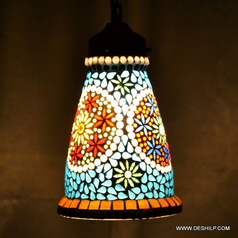 MOSAIC GLASS DECOR HANDICRAFT LAMP