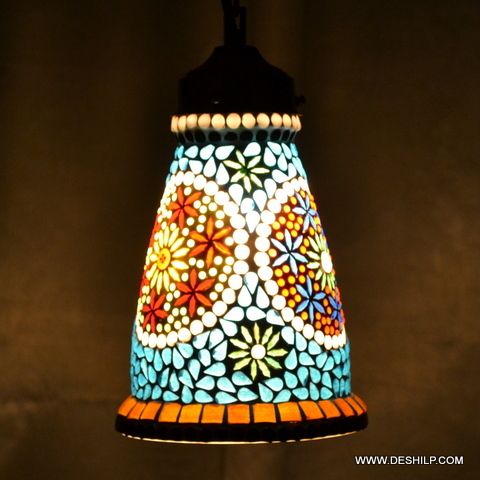 MOSAIC GLASS DECOR HANDICRAFT LAMP