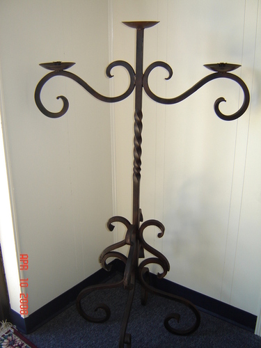 Silver Candle Stand