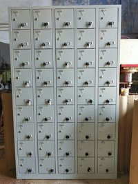 Mobile Lockers - Iron & Mild Steel, 1800x1250x1100 Mm, Powder Coated Finish | Corrosion Resistant, Durable, Easy To Clean, Rust Proof, Uv Resistant, Water Resistant, 54 Compartments For Secure Storage