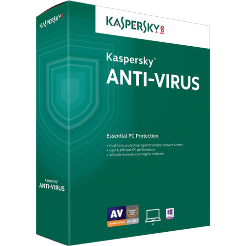 Kaspersky Antivirus 3 PC 1 Year