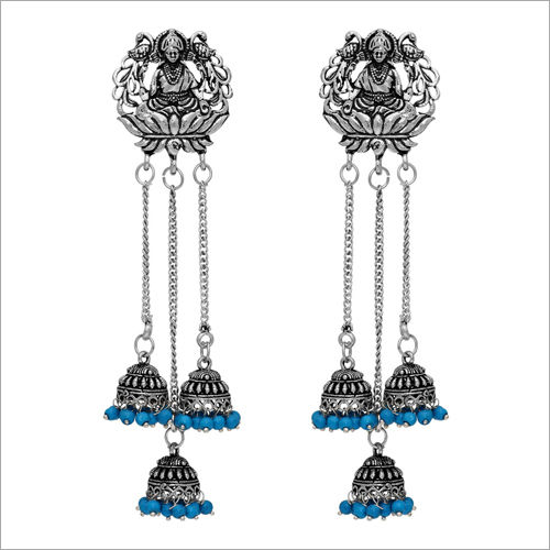 Ladies Metal Oxidized Earring