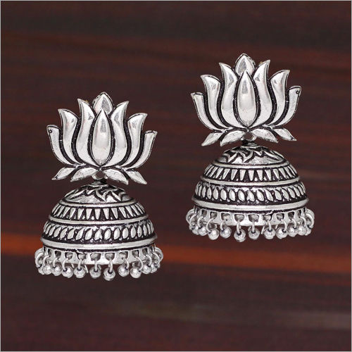 Ladies Oxidised Plated Jhumka