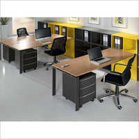 Black Office Workstation