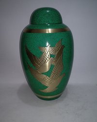Multi-Color Brass Cremation Urn