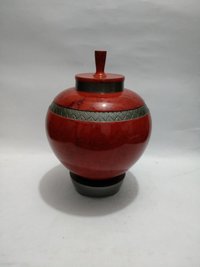Red Marble Adult Cremation Urn