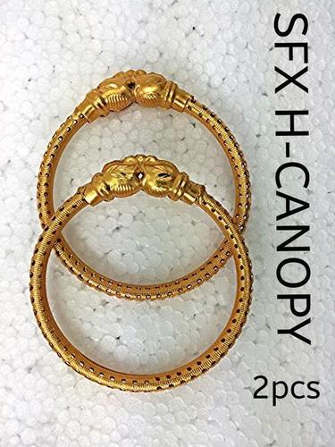 Gold Plated Fancy Brass Bangle Gender: Women