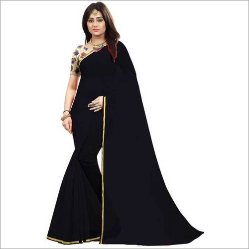 Chanderi Plain Saree