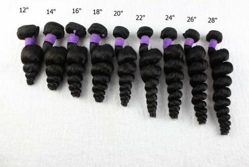 Black Remy Virgin Loose Wave Hair