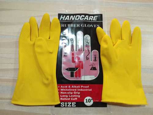 Yellow Hand Care Industrial 10' Gloves
