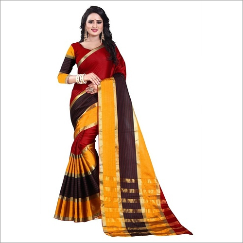 Designer Cotton Silk Saree
