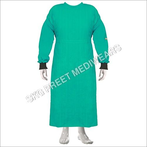 Cotton O T Gown Green Color