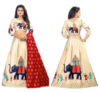 Multi Color Print Lehenga