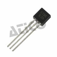 Silicon Transistor - To-92 Package, Temperature Sensor 0...100°c | 1% Accuracy, 10mv/k Sensitivity, 3-pin Design, -55 To +150°c Operating Range