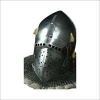 Nautical Antique Chainmail Steel Helmet