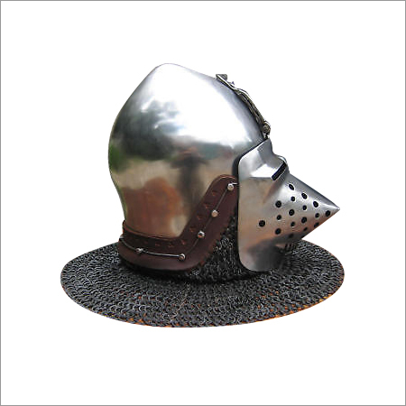 Nautical Antique Steel Armor Pig Face Helmet