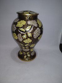 Butterfly Cloissone  Metal Cremation Urn