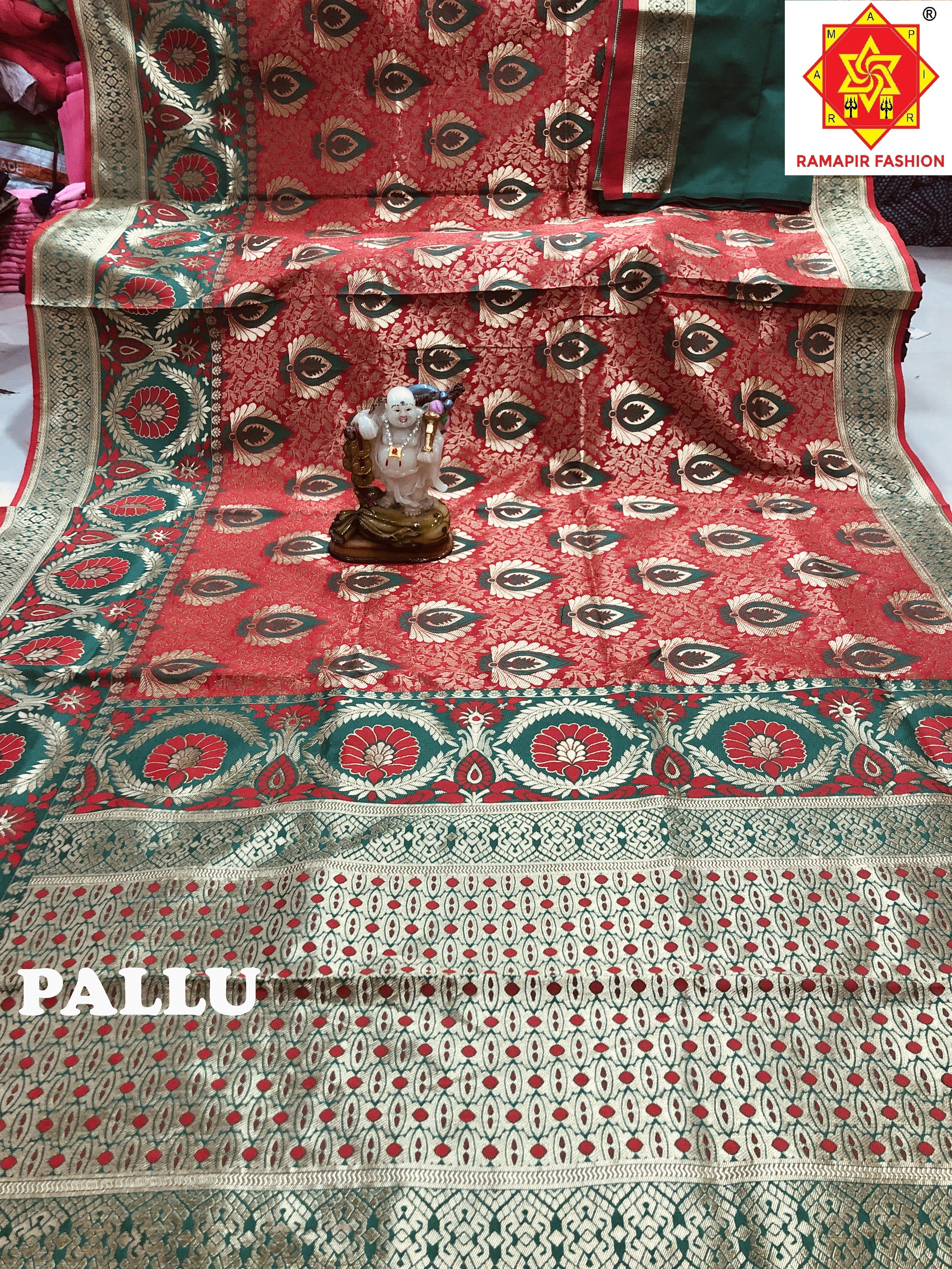 New Flower Design Banarasi Saree
