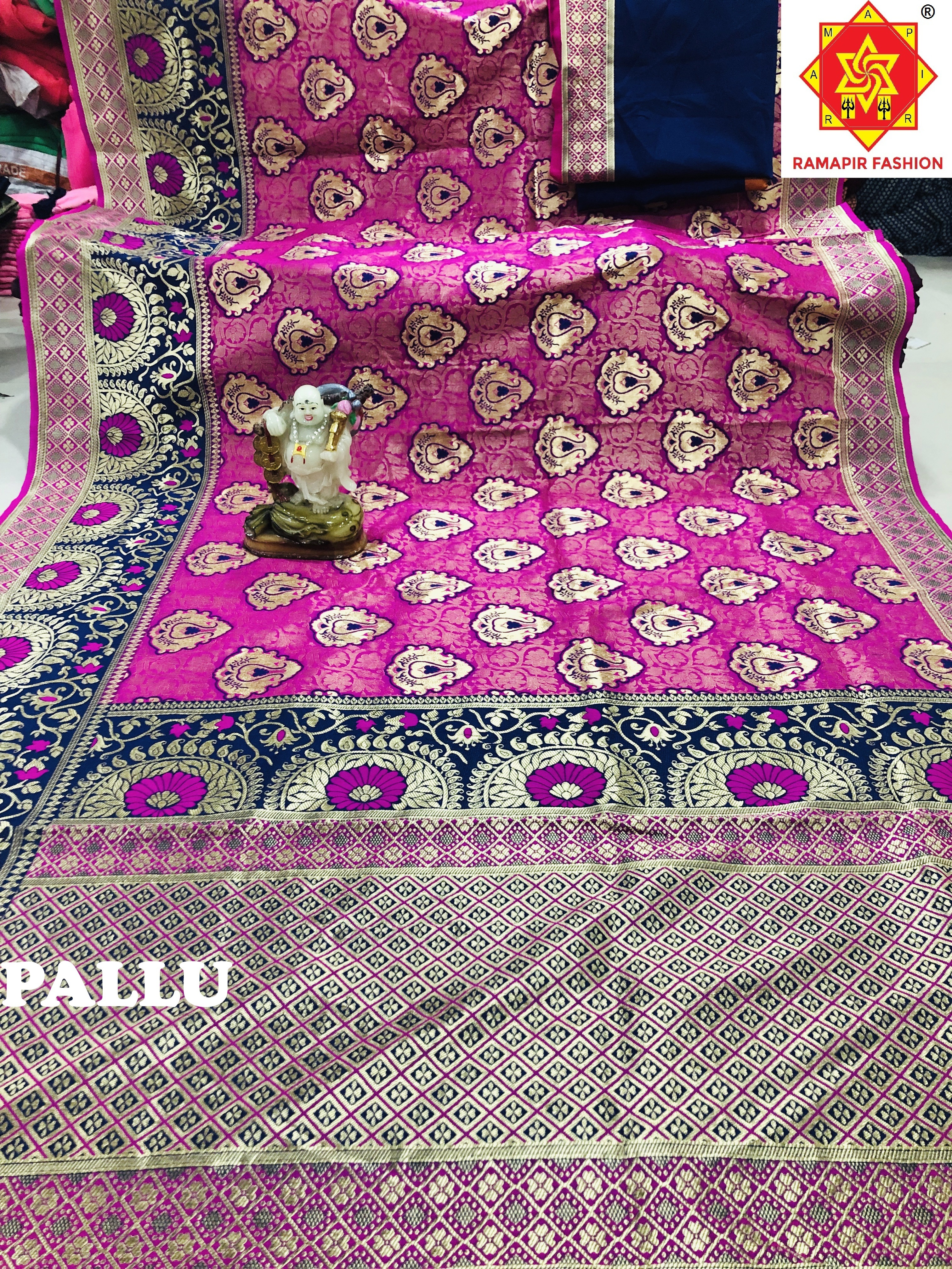 New Flower Design Banarasi Saree