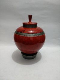 White Metal Cremation Urn