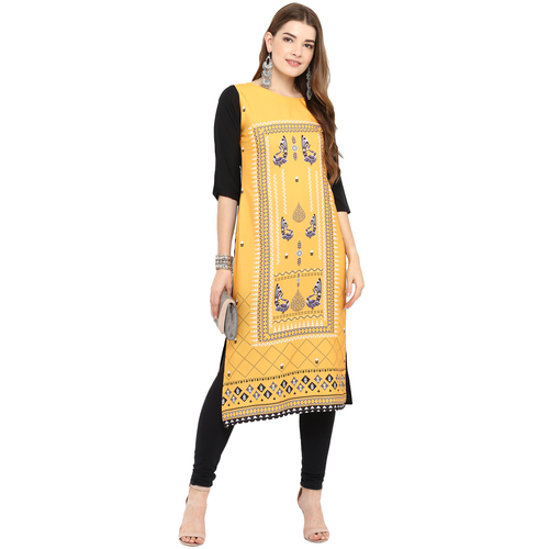 Long Crepe Kurti