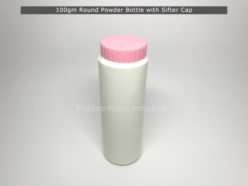 Round Talcum Powder Bottle