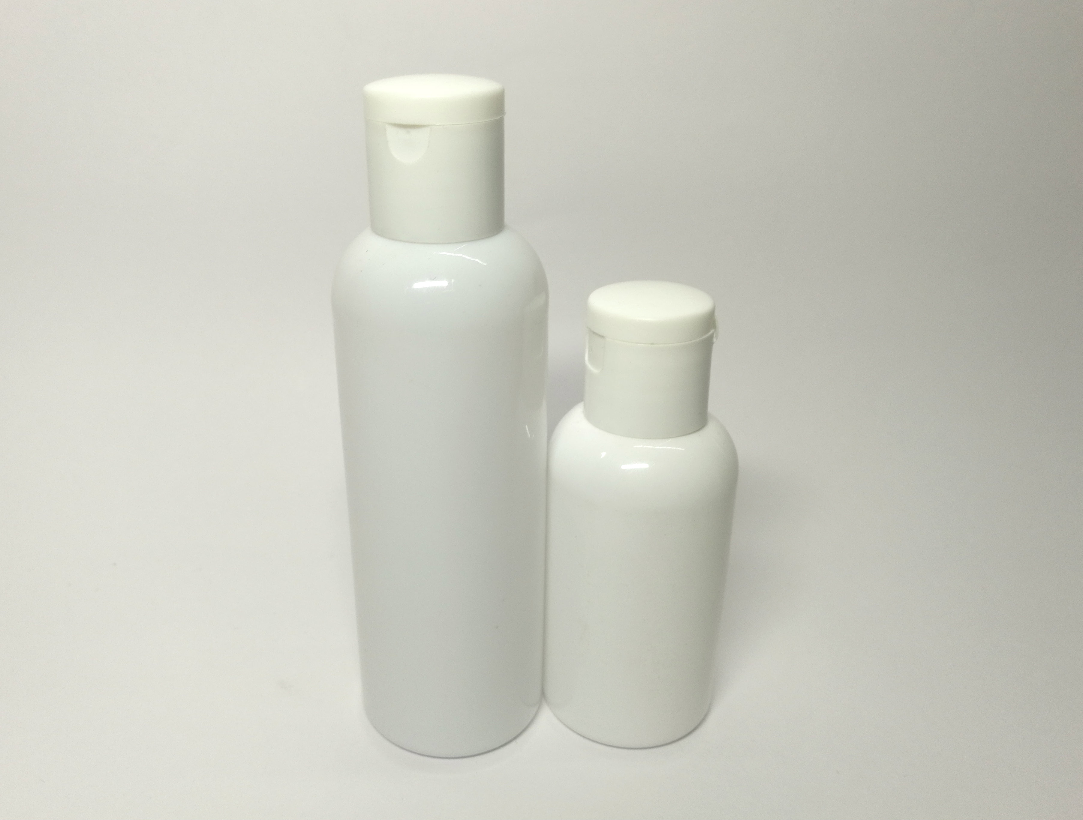 Round HDPE Bottle With Flip Top Cap