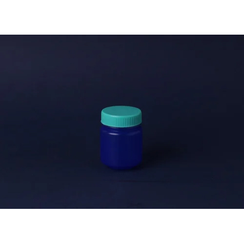 50gm Rub Jar - Hard Plastic, 50gm Capacity, Available in White, Transparent, Blue, Green | Airtight Screw Cap, High Dimensional Accuracy, Recyclable