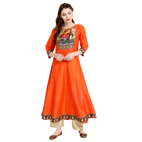 Digital Print Anarkali Kurti