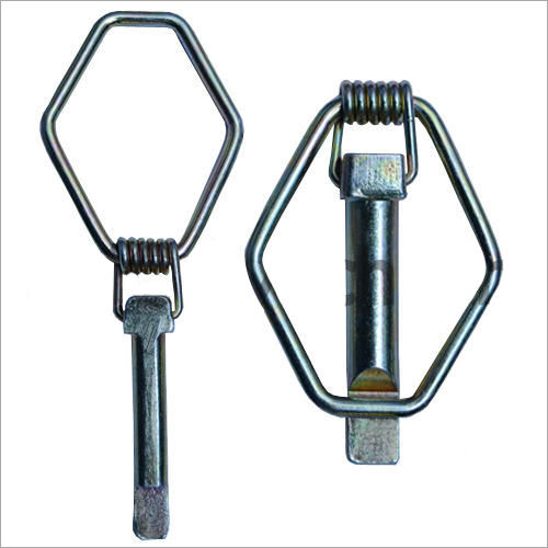 Gray Durable Extended Double Lock Linch Pin