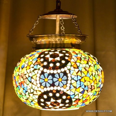 Multicolor Hanging Lamp Light Hand Craft Mode