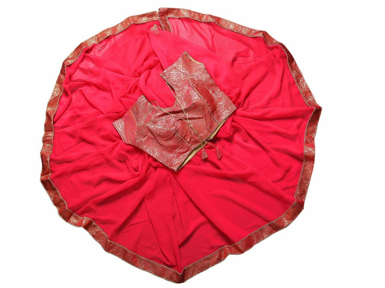 New Design Embroided Saree