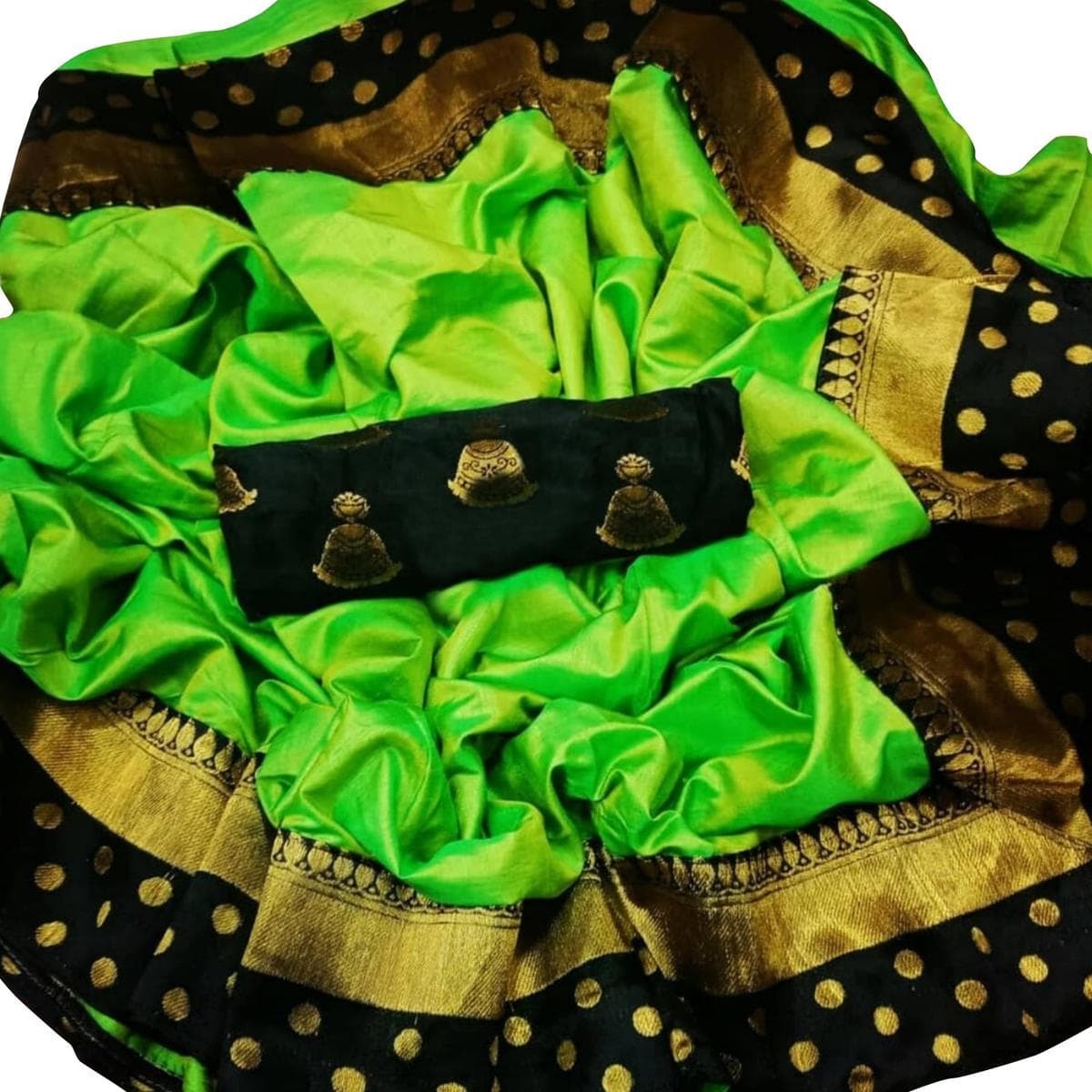 New Design Paper Goli Embroided Saree