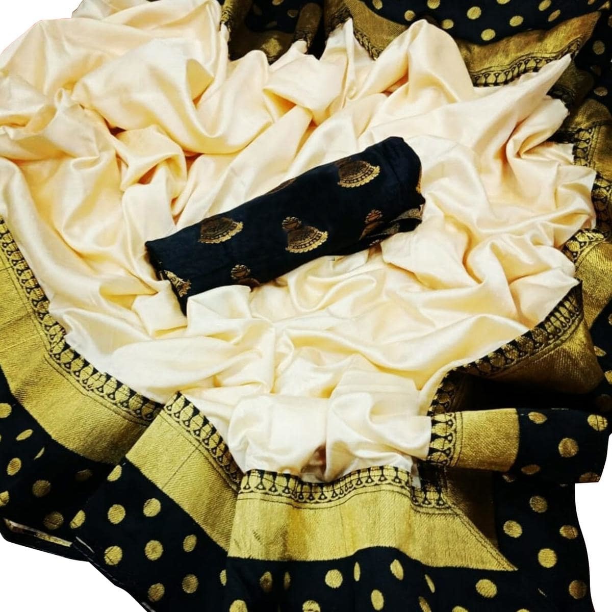 New Design Paper Goli Embroided Saree