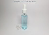 100ml Boston Round Pet Bottle With Mist Spray Pump