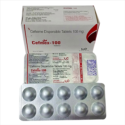 Cefixime Dispersible 100 mg Tablets
