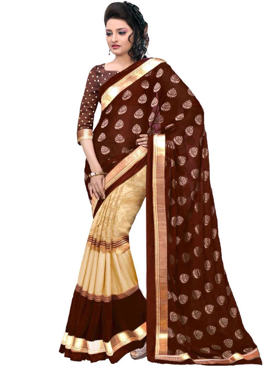 New Fancy Foil Cotton Sarees