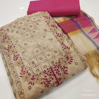 Indain Chanderi Dress Material