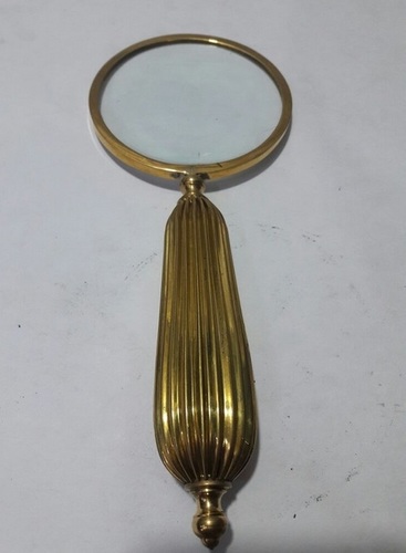 Handheld Brass Magnifying Glass