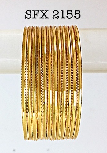 Gold Plated Fashion Brass Bangle Gender: Women