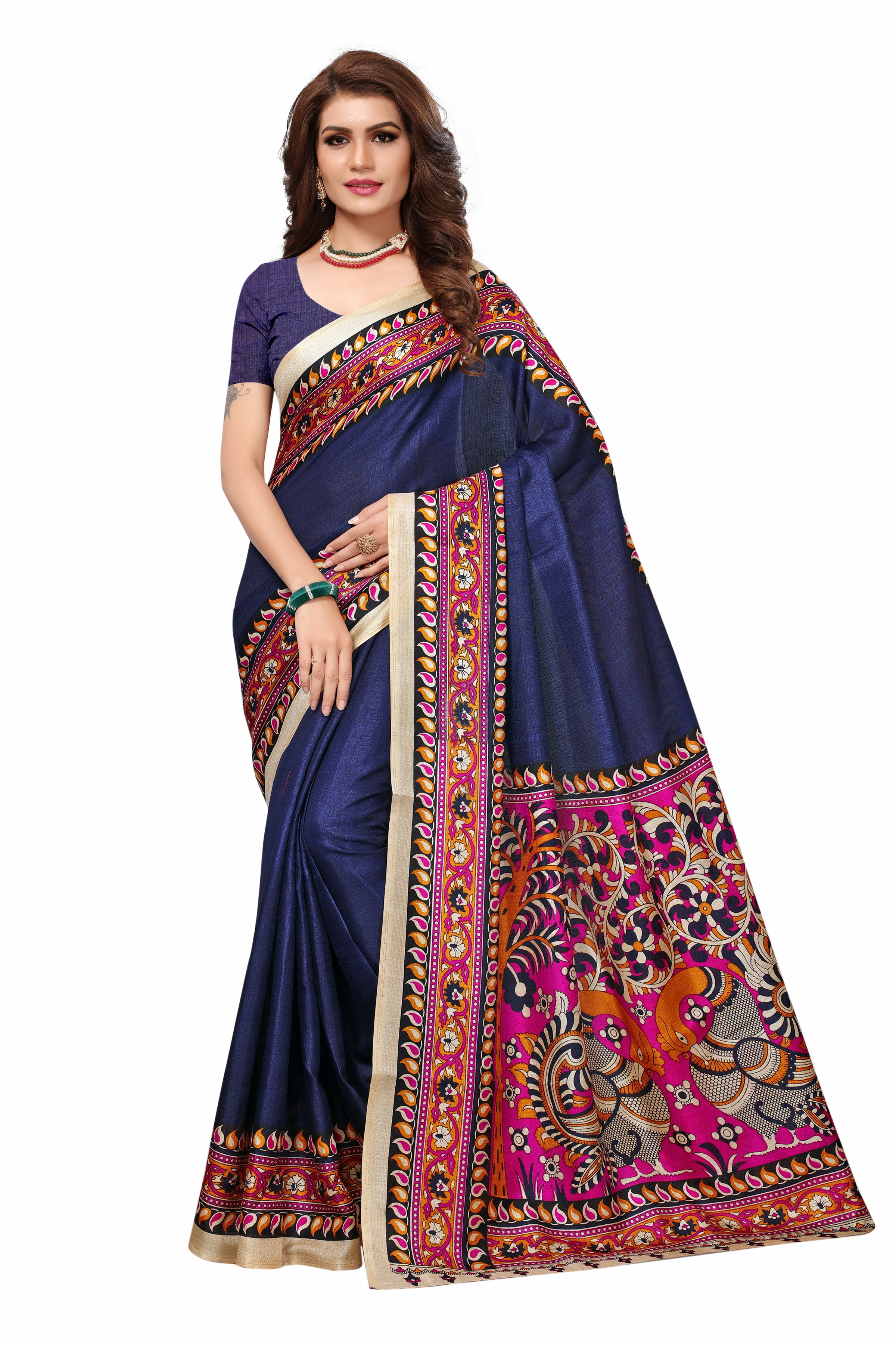 New Kalamkari Silk Saree