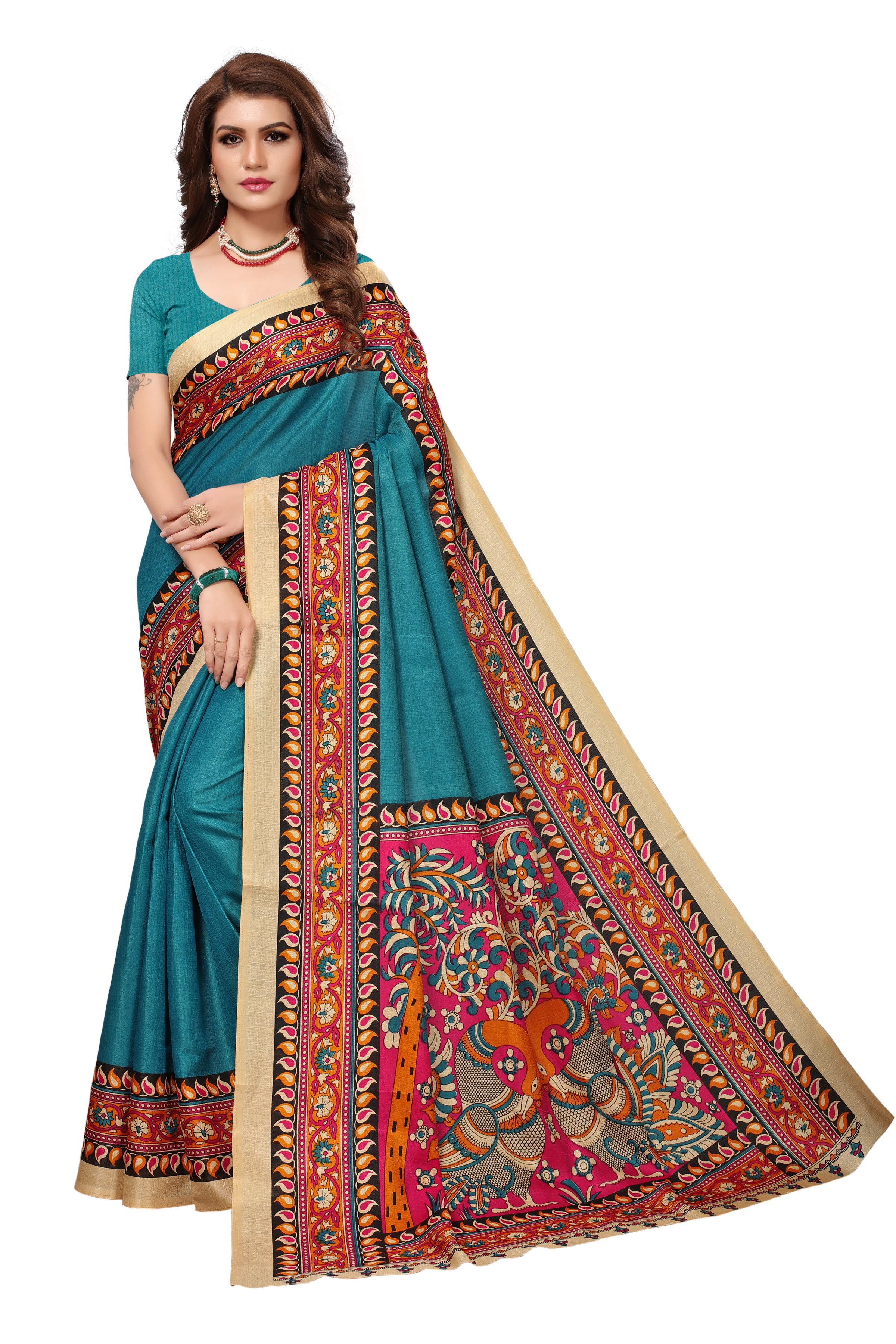 New Kalamkari Silk Saree
