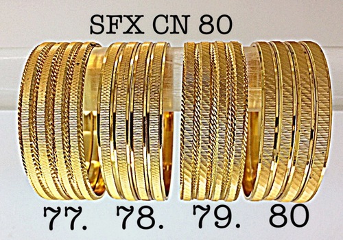 Gold Plated Fashion Brass Bangle