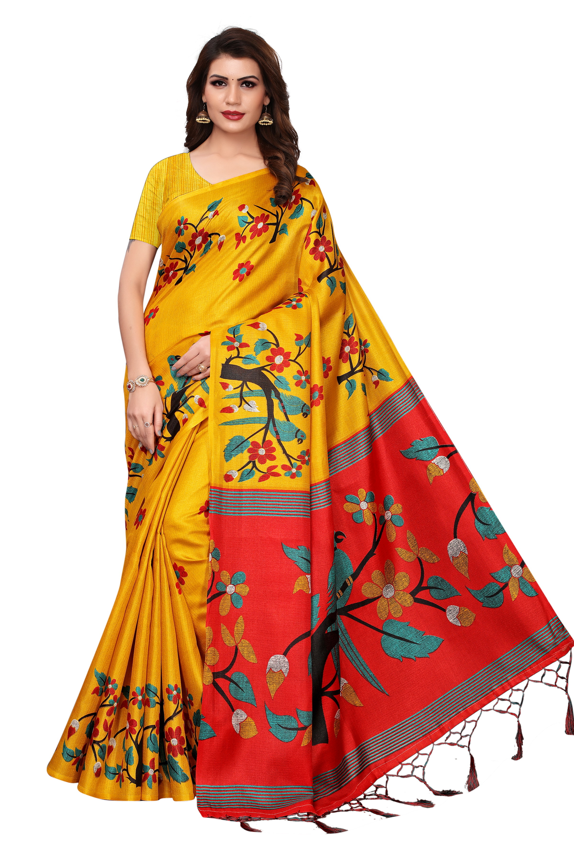 KALAMKARI BUTTERFLY DESIGN SAREE
