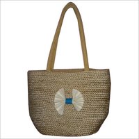 Wheat Color Jute Handmade Designer Bag