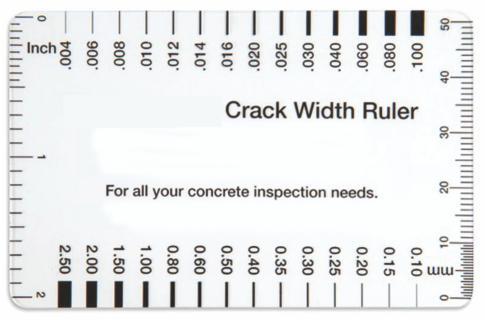 Crack Width Ruler Humidity: Low