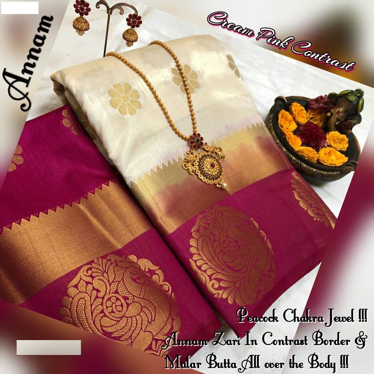 Kanjivaram Annam Butta Saree