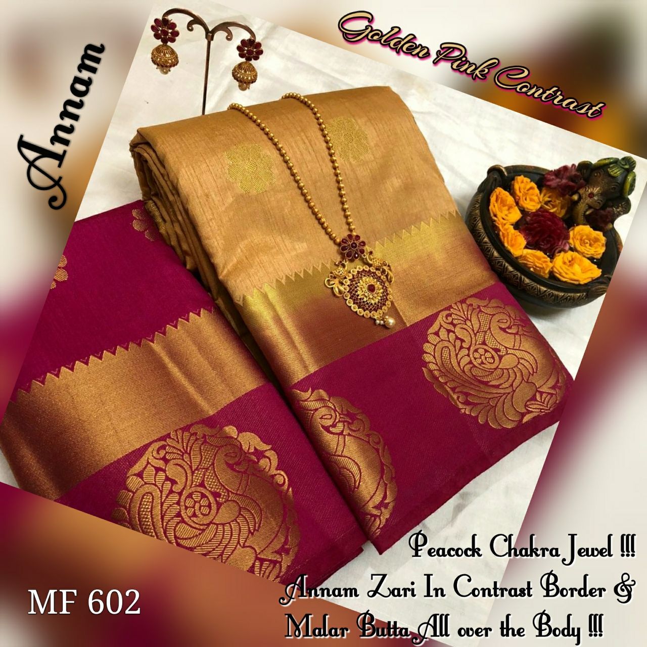 Kanjivaram Annam Butta Saree