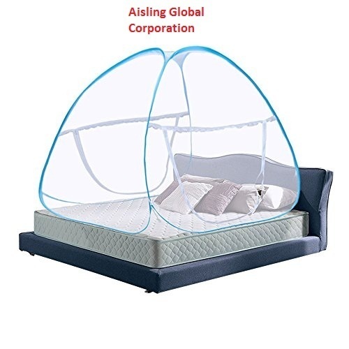 Foldable Mosquito Net - Lightweight, 6x6ft Size | Multi-Color, Easily Tucks Under Mattress, Ideal for Large and Family Beds