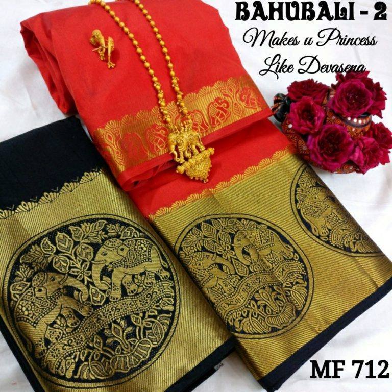 Kanjivaram Bahubali Design Saree